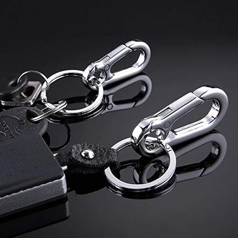 KINGFOREST 5PCS Metal Carabiner Keychain Key Clip Key Ring Key Chain Ring Holder Organizer for Car Key Finder in Saudi Arabia