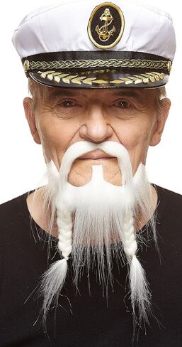 Mustaches Braided, Pirate Fake Beard, Brown in Saudi Arabia