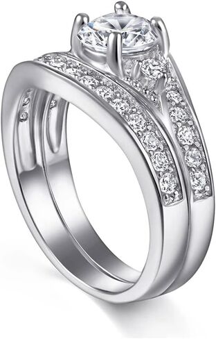 MRENITE 10K 14K 18K الذهب مويسانيتي خاتم الزفاف مجموعات مجموعة الزفاف للنساء 1 قيراط مركز قناة مجموعة مويسانيتي خاتم الخطوبة مجموعة خواتم وعد الذكرى السنوية in Kuwait