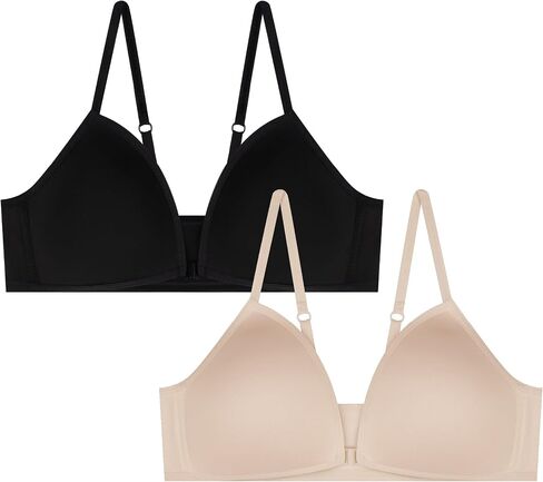 Rene Rofe 2 Pack Padded Wirefree T Shirt Bras - Wireless Bras for Girls in Saudi Arabia