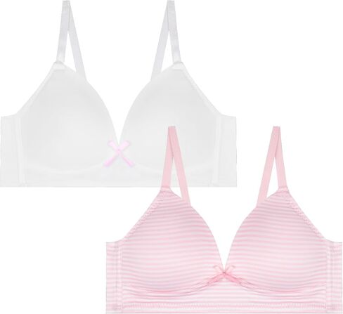 Rene Rofe 2 Pack Padded Wirefree T Shirt Bras - Wireless Bras for Girls in Saudi Arabia