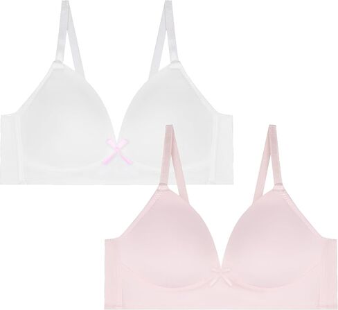 Rene Rofe 2 Pack Padded Wirefree T Shirt Bras - Wireless Bras for Girls in Saudi Arabia