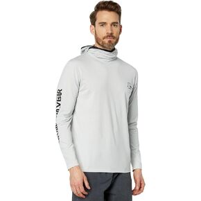 قميص Quiksilver الرجالي ذو القلنسوة التراثية القياسية بأكمام طويلة Rashguard UPF 50 للحماية من الشمس أثناء ركوب الأمواج