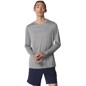 Speedo Men's Uv Swim Shirt Graphic Long Sleeve Tee in Kuwait