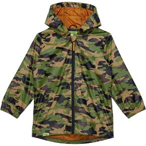 Western Chief Boy's Brush Camo Raincoat (Toddler/Little Kids) in Saudi Arabia