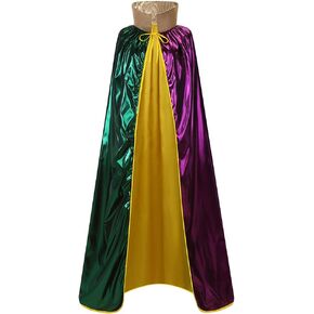 LMYOVE Mardi Gras High Collar Cape Mardi Gras Decorations Masquerade Costume Cloak for Mardi Gras Party for Men and Women in Kuwait
