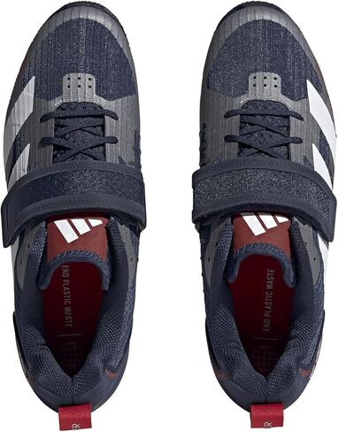 حذاء Adidas للرجال لرفع الأثقال 3 Team أزرق داكن/أبيض/Better Scarlet 7، مقاس 8 للسيدات متوسط in Saudi Arabia
