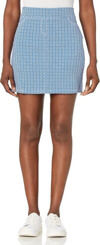 SLIM-SATION Women's Pull on 17.5 Inch Print Twill Skort in Saudi Arabia