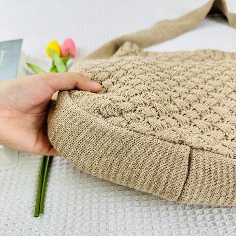 حقائب يد نسائية من LISHIGOB حقائب كتف لطيفة حقائب كروشيه جمالية حقيبة كبيرة متماسكة حقيبة تسوق للسفر in Kuwait