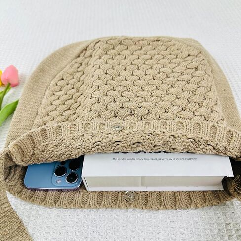 حقائب يد نسائية من LISHIGOB حقائب كتف لطيفة حقائب كروشيه جمالية حقيبة كبيرة متماسكة حقيبة تسوق للسفر in Kuwait