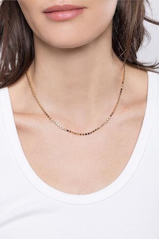 MIRANDA FRYE Paisley Necklace Gold, 15" -17", Gold Plated, No Gemstone in Kuwait
