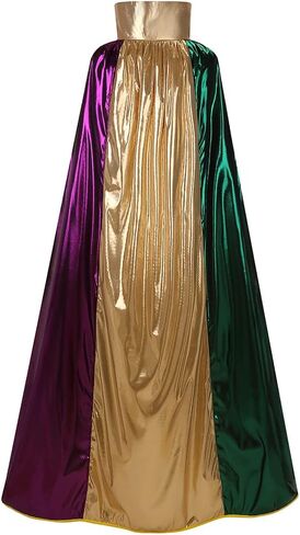 LMYOVE Mardi Gras ذو الياقة العالية، زينة كيب ماردي غرا، أزياء تنكرية، عباءة لحفلة ماردي غرا للرجال والنساء in Kuwait