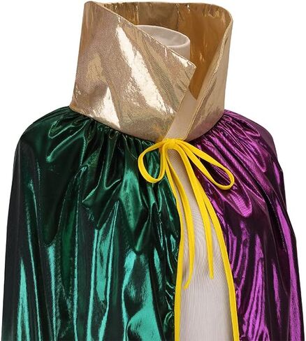 LMYOVE Mardi Gras ذو الياقة العالية، زينة كيب ماردي غرا، أزياء تنكرية، عباءة لحفلة ماردي غرا للرجال والنساء in Kuwait