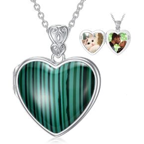 LONAGO Heart Locket Necklace That Hold Pictures, Sterling Silver Picture Photo Locket Pendant Necklace Gift for Women Girls in Kuwait