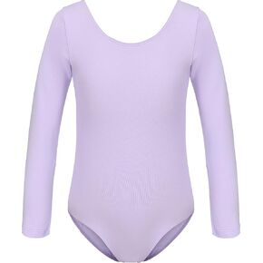 HIPPOSEUS Team Basic Long Sleeve Ballet Leotards for Girls Gymnastics Dance Outfits for Toddles, AM0019 in Saudi Arabia