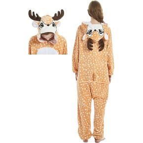Uniex Adult Onesie Pajamas Animal Lion Puppy Bunny Cartoon Cosplay Costume Christmas Sleepwear Onesies Outfit in Kuwait