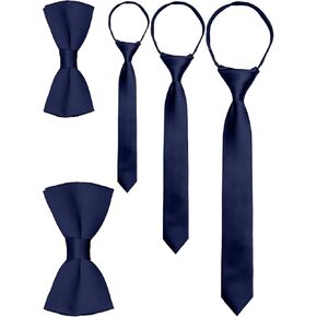 مجموعة ربطات عنق وربطة عنق بسحاب مصنوعة يدويًا من WEIENSC، مناسبة للرجال والأولاد in Kuwait