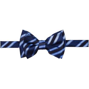 Retreez Preppy Stripe Pattern Woven Microfiber Pre-tied Boy's Bow Tie in Saudi Arabia
