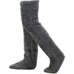 KYAOBEY Snugglepaws Sock Slippers، Snuggle Paws جوارب عالية للفخذ، جوارب Snuggs المريحة جوارب طويلة غامضة ناعمة سميكة دافئة للمنزل
