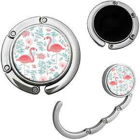 QWTGIUN Pink Flamingo Handbag Table Hook Foldable Purse Hanger Folding Decor Handbag Table Hook in Kuwait