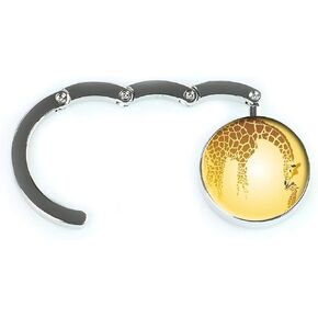 QWTGIUN Giraffe Kissing Her Child Purse Hanger Purse Hook for Table Foldable Handbag Storage Folding Decor Table Hook in Kuwait