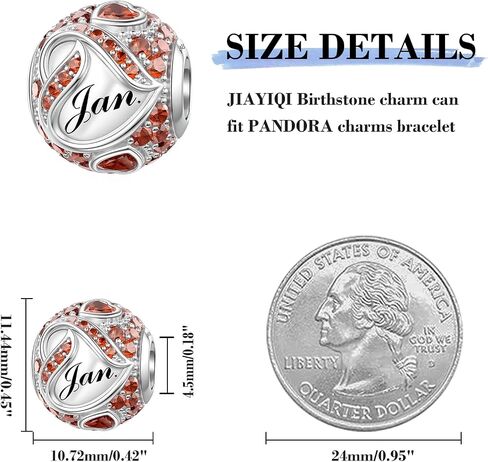 JIAYIQI جوهرة الميلاد دلايات لباندورا سوار 925 فضة الخرزة الحب القلب دلايات عيد ميلاد سعيد دلايات للنساء مجوهرات هدية in Kuwait