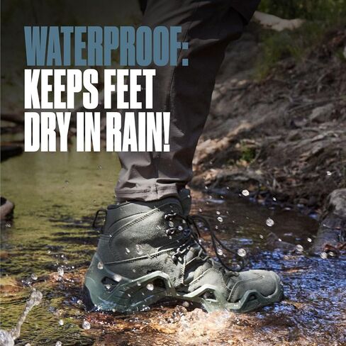 Tactical Hiking Boots for Men Waterproof Work Boots- Durable, Lightweight Boots, 6inch Work Boots for Men, Military Boots, Combat Boots, Desert Boots in Kuwait
