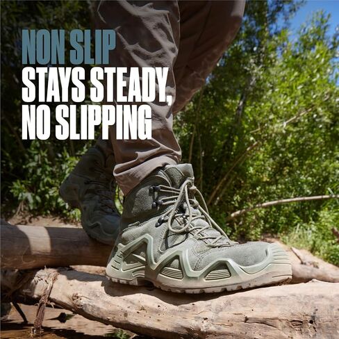 Tactical Hiking Boots for Men Waterproof Work Boots- Durable, Lightweight Boots, 6inch Work Boots for Men, Military Boots, Combat Boots, Desert Boots in Kuwait