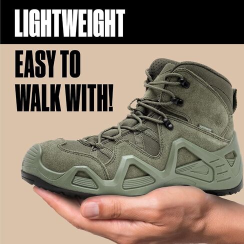 Tactical Hiking Boots for Men Waterproof Work Boots- Durable, Lightweight Boots, 6inch Work Boots for Men, Military Boots, Combat Boots, Desert Boots in Kuwait