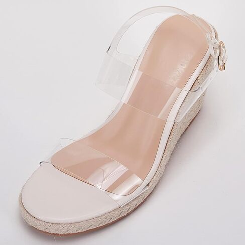 VETASTE Womens Espadrille Wedge Sandals Heels Open Toe Platform High Heeled Ankle Strap Buckle Dress Wedges Shoes in Saudi Arabia