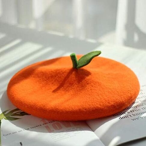 Yuri Japan Fruits Orange Peach Beret Cute Lolita Girl Hat Painter Cap Accessories for Women Gift in Saudi Arabia