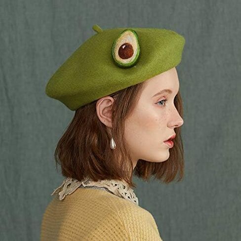 Yuri Japan Fruits Orange Peach Beret Cute Lolita Girl Hat Painter Cap Accessories for Women Gift in Saudi Arabia