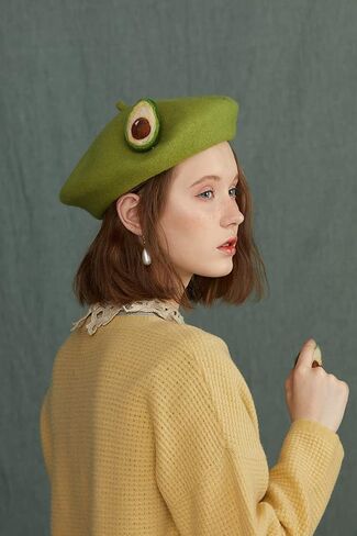 Yuri Japan Fruits Orange Peach Beret Cute Lolita Girl Hat Painter Cap Accessories for Women Gift in Saudi Arabia