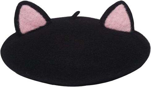 Lolita Cat Beret Women's Cute Cap Painter Hat Sweet Students Cosplay in Kuwait