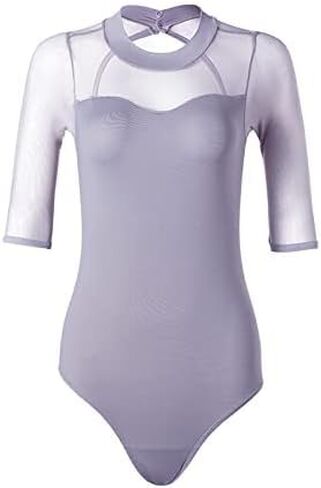 YCMI Women's Dance Leotards Ballet Tank Gymnastics Dancewear Cute Ballerina Adult Leotard Bodysuit Light Purple A size UP in Kuwait