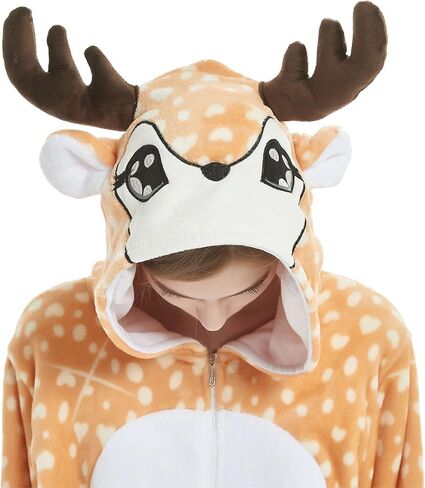 Uniex Adult Onesie Pajamas Animal Lion Puppy Bunny Cartoon Cosplay Costume Christmas Sleepwear Onesies Outfit in Kuwait