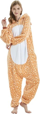 Uniex Adult Onesie Pajamas Animal Lion Puppy Bunny Cartoon Cosplay Costume Christmas Sleepwear Onesies Outfit in Kuwait