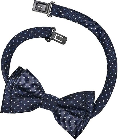 Retreez Dual Color Mini Polka Dots Woven Microfiber Pre-tied Boy's Bow Tie in Saudi Arabia