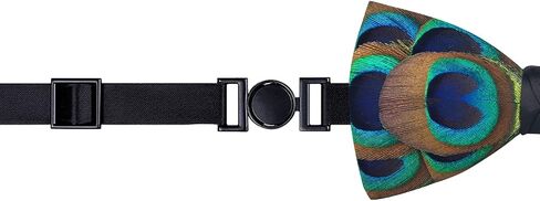 Lanzonia Handmade Series - Feather Bow Ties for Boy Unique Luxury Kids Bowtie Pretied in Saudi Arabia