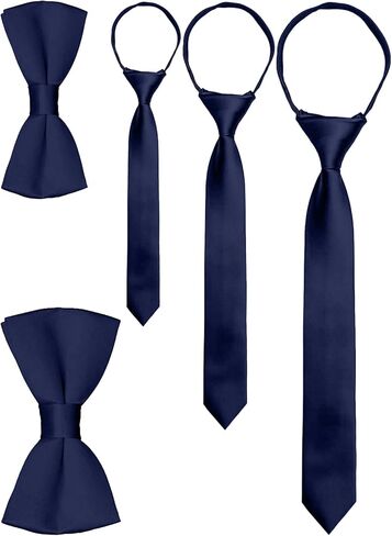 مجموعة ربطات عنق وربطة عنق بسحاب مصنوعة يدويًا من WEIENSC، مناسبة للرجال والأولاد in Kuwait