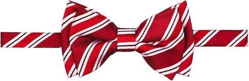 Retreez Preppy Stripe Pattern Woven Microfiber Pre-tied Boy's Bow Tie in Saudi Arabia