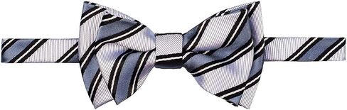 Retreez Preppy Stripe Pattern Woven Microfiber Pre-tied Boy's Bow Tie in Saudi Arabia