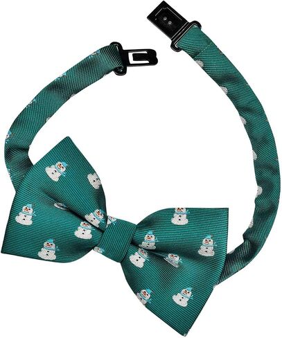 Retreez Christmas Cheerful Snowman Woven Pre-tied Boy's Bow Tie in Saudi Arabia
