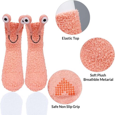 Benefeet Sox Womens Girls Fuzzy Socks with Grips Soft Fluffy Slipper Socks Cute Cozy Winter Socks Christmas Halloween Gifts in Saudi Arabia