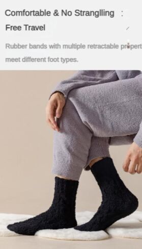 NeVka Ventilation & Deodorization Men's Cozy Warm Socks Fuzzy & Fluffy 5 Pairs Thickening Breathable for Ultimate Comfort! in Kuwait
