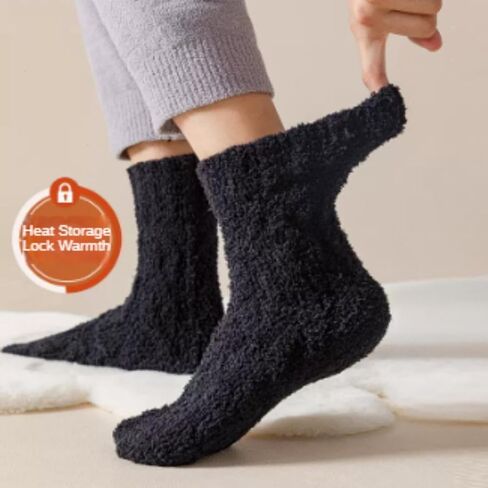 NeVka Ventilation & Deodorization Men's Cozy Warm Socks Fuzzy & Fluffy 5 Pairs Thickening Breathable for Ultimate Comfort! in Kuwait