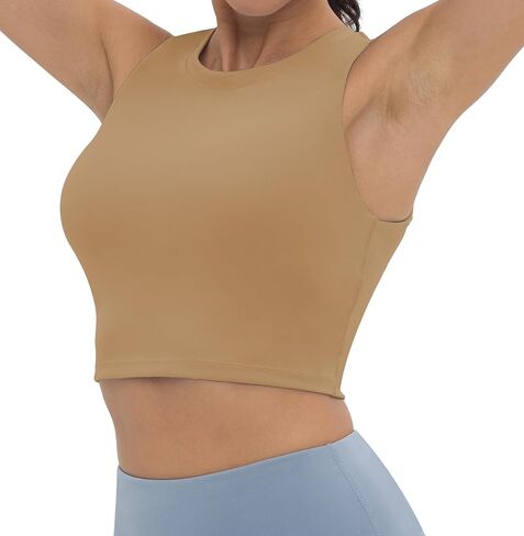 V VOCNI Nursing Bras for Breastfeeding Crew Neck Sleeveless Maternity Tank Tops Sports Bras Workout Pregnancy Crop Tops in Kuwait