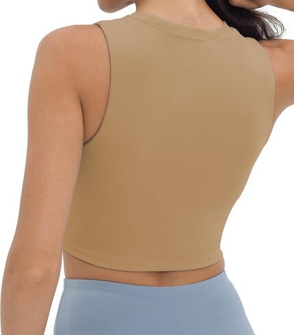 V VOCNI Nursing Bras for Breastfeeding Crew Neck Sleeveless Maternity Tank Tops Sports Bras Workout Pregnancy Crop Tops in Kuwait