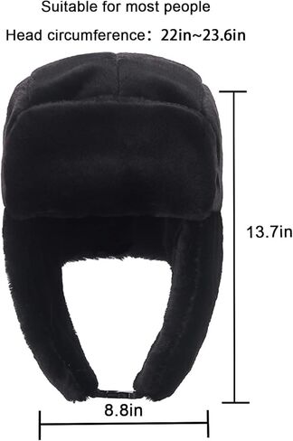 المرأة فو الفراء الصياد قبعة الطيار قبعة غامض قبعة تزلج شتاء دافئ الروسية جندي Ushanka قبعة مع اللوحات الأذن in Kuwait