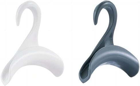 شماعة محفظة خزانة الملابس FUIIFUYU، شماعة محفظة خزانة الملابس، شماعة حقيبة اليد، شماعة المحفظة، شماعة المحفظة، شماعة المحفظة (قطعتان؛ واحدة بيضاء، واحدة رمادية) هدية للسيدات in Kuwait